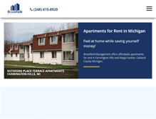 Tablet Screenshot of apartments-for-rent-in-michigan.com